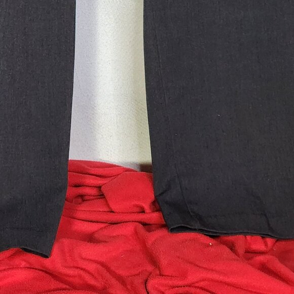 Investments II Gray Black Poly Rayon Span Straight Leg Flat Front Pants Sz 16WR - Picture 5 of 16